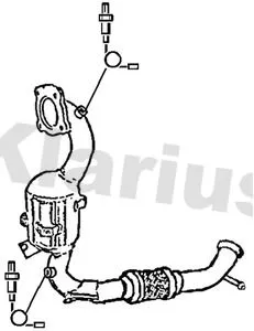 Exhaust Catalytic Converter Fits Ford Ecosport