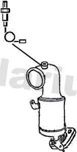 Exhaust Catalytic Converter Fits Opel Vauxhall Astra