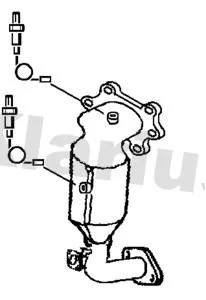 Exhaust Catalytic Converter Fits Honda Hr-v Jazz