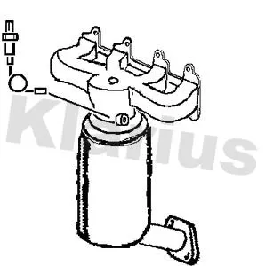 Exhaust Catalytic Converter Fits Kia Picanto Rio Stonic