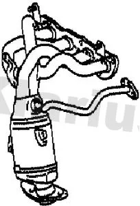 Exhaust Catalytic Converter Fits Toyota C-hr Corolla Prius Phv