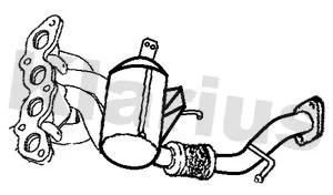 Exhaust Catalytic Converter Fits Mazda 3