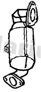 Exhaust Catalytic Converter Fits Suzuki Sx4 S-cross Vitara