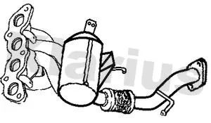 Exhaust Catalytic Converter Fits Mazda 6