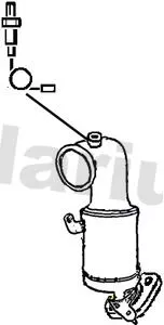 Exhaust Catalytic Converter Fits Opel Vauxhall Insignia