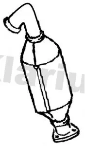 Exhaust Catalytic Converter Fits Chevrolet Opel Vauxhall Astra Astra H Classic Astra J Astravan Corsa Cruze Meriva Mokka / Mokka X Trax Zafira Zafira / Zafira Family