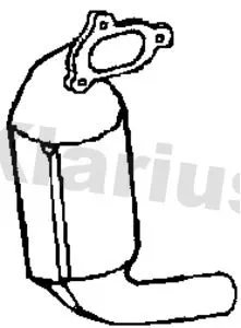 Exhaust Catalytic Converter Fits Fiat Doblo Grande Punto Idea Punto Evo