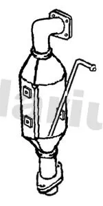 Exhaust Catalytic Converter Fits Citroën Peugeot Toyota 108 Aygo C1 Yaris