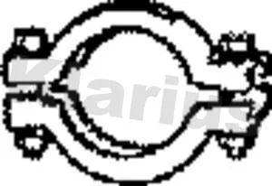 KLARIUS KLARIUS 430481 Clamping Piece, exhaust system 