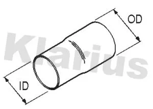 KLARIUS KLARIUS 430778 Exhaust Pipe, universal 