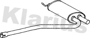 Exhaust Centre Muffler Middle Silencer Fits Audi A4