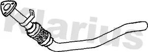 Klarius Centre Exhaust Pipe For Audi A4