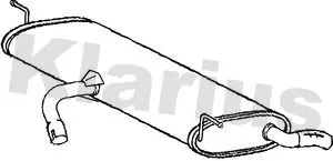 Rear Muffler Exhaust Silencer Back Box Fits Audi A3