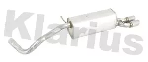 KLARIUS KLARIUS AU514E Rear Muffler Exhaust Silencer Back Box Fits Audi A1 