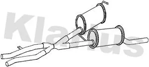 Exhaust Centre Muffler Middle Silencer Fits Bmw 5