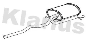 Rear Muffler Exhaust Silencer Back Box Fits Bmw X5