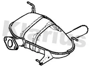 Rear Muffler Exhaust Silencer Back Box Fits Bmw 1