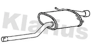 Rear Muffler Exhaust Silencer Back Box Fits Mini Mini