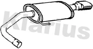 Rear Muffler Exhaust Silencer Back Box Fits Bmw 1