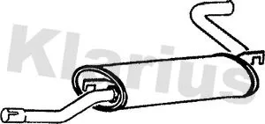 Rear Muffler Exhaust Silencer Back Box Fits Bmw 1502-2002