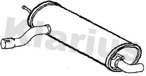 Rear Muffler Exhaust Silencer Back Box Fits Bmw 1