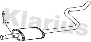 Exhaust Centre Muffler Middle Silencer Fits Mitsubishi Colt Colt Czc