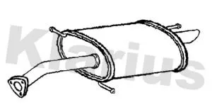 Rear Muffler Exhaust Silencer Back Box Fits Mitsubishi Lancer