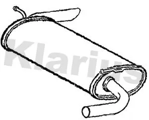 Rear Muffler Exhaust Silencer Back Box Fits Mitsubishi Outlander