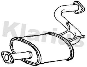 Exhaust Centre Muffler Middle Silencer Fits Mitsubishi Pajero