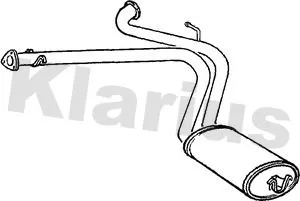 Exhaust Centre Muffler Middle Silencer Fits Citroën Fiat Peugeot Boxer Ducato Jumper
