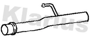 Klarius Rear Exhaust Pipe For Citroën Fiat Peugeot Expert Expert Tepee Jumpy Scu