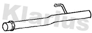 Klarius Rear Exhaust Pipe For Citroën Fiat Peugeot Expert Expert Tepee Jumpy Scu