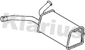 Exhaust Centre Muffler Middle Silencer Fits Citroën Peugeot Expert Expert Tepee Jumpy