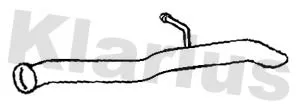 Klarius Rear Exhaust Pipe For Citroën Peugeot Expert Expert Tepee Jumpy