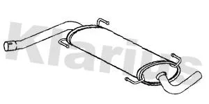 Exhaust Centre Muffler Middle Silencer Fits Citroën Fiat Peugeot Boxer Ducato Jumper
