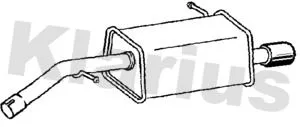 Rear Muffler Exhaust Silencer Back Box Fits Citroën C3