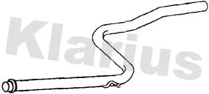 Klarius Centre Exhaust Pipe For Citroën Peugeot Berlingo Berlingo Multispace Par
