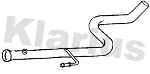 Klarius Centre Exhaust Pipe For Citroën Ds C3 Ds 3 Ds3