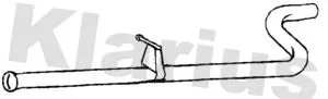 Klarius Centre Exhaust Pipe For Citroën Opel Peugeot Vauxhall Berlingo Combo Par