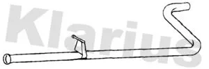 Klarius Centre Exhaust Pipe For Citroën Opel Peugeot Vauxhall Berlingo Combo Par