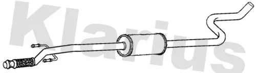 Klarius Front Exhaust Pipe For Citroën Peugeot 2008 207 207 Cc 207 Sw 208 C3 Pic