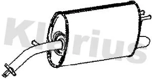 Rear Muffler Exhaust Silencer Back Box Fits Chevrolet Spark