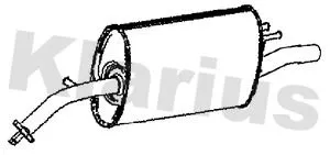 Rear Muffler Exhaust Silencer Back Box Fits Chevrolet Spark