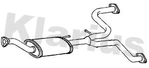 Exhaust Centre Muffler Middle Silencer Fits Chevrolet Captiva