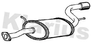 Rear Muffler Exhaust Silencer Back Box Fits Chevrolet Captiva