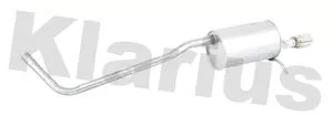 KLARIUS KLARIUS DC33W Rear Muffler Exhaust Silencer Back Box Fits Dacia Sandero 