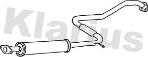 Exhaust Centre Muffler Middle Silencer Fits Nissan Primera