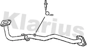 Klarius Centre Exhaust Pipe For Nissan Micra