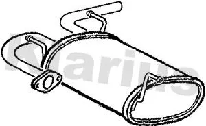 Rear Muffler Exhaust Silencer Back Box Fits Nissan X-trail