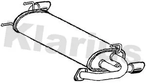 Rear Muffler Exhaust Silencer Back Box Fits Nissan 350z